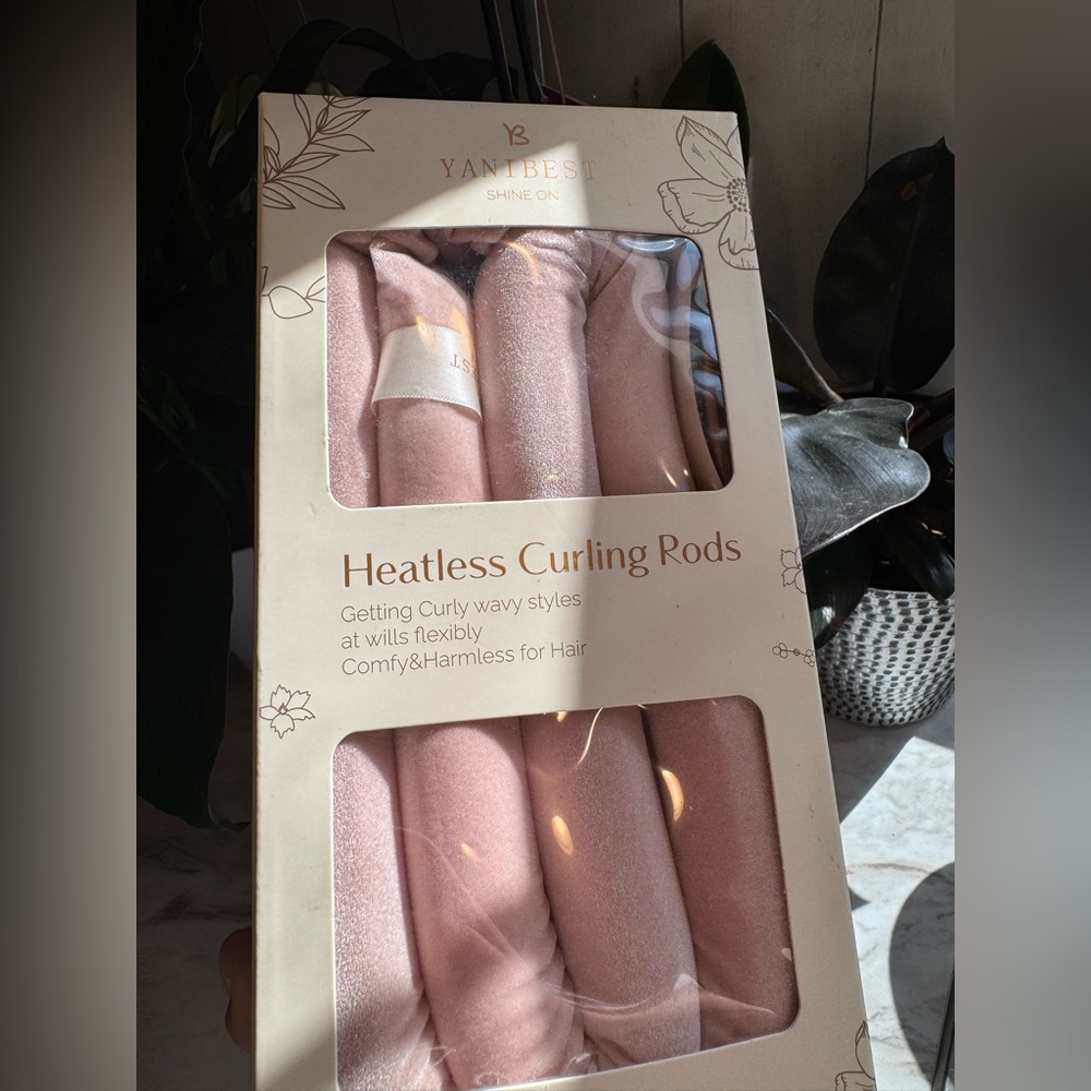 Pink Heatless Curling Rods